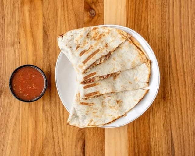 Chicken & Cheese Quesadilla.